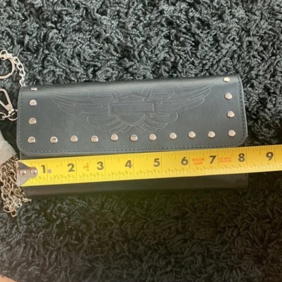 New Harley-Davidson clutch wallet with detachable crossbody chain - Picture 4 of 6